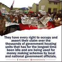 Urban poor Filipinos #OccupyBulacan 5,280 vacant houses